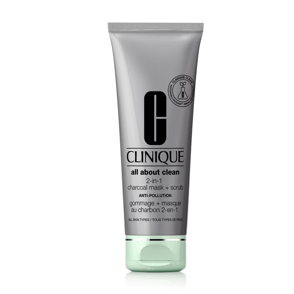 Clinique all about clean 2-in-1 charcoal mask + scrub